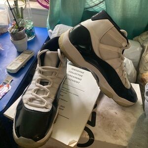 Jordan Black and White Sneakers